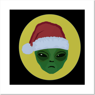 Alien Santa Posters and Art